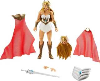 Masters of the Universe HDR61 - Masterverse She Ra Deluxe Action Figur mit Zubehörteilen ca 18 cm Spielzeug für Kinder ab 6 Jahren