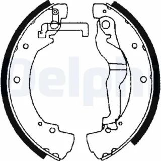 Delphi Bremsbacken hinten VW Transporter T4 bis Fg. bis 70T199000