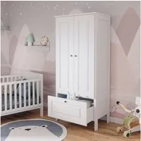 VitaliSpa® Kleiderschrank Ajaton, Weiß, 83.3 x 187 cm (1-St)