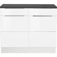KOCHSTATION Unterschrank KS-Brindisi 100 cm breit, viel Stauraum