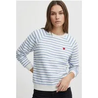 pieces Sweatshirt PCGRETA LS EMB UB SWEAT FC Baumwollmischung, regular fit