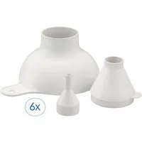 Ruco Trichter 6- teiliges Set in 3 Größen, (6-tlg), Trichter, Pulvertrichter, Trichter-Set, Made in Germany