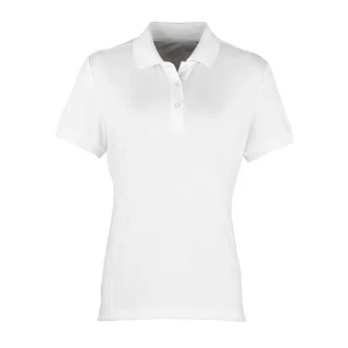 Premier - "Coolchecker" Poloshirt für Damen (Weiß)