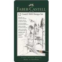 Faber-Castell Bleistift Faber-Castell Bleistifte Castell 9000 Design Set, 5B-5H, 12er Set