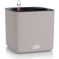 Lechuza® Kräutertopf Cube Color 14 mit Stick-System sandbraun (Komplettset)
