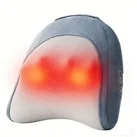 ibettertec Massagematte Massagematte Multifunktionale Massagekissen mit Wärme, Biomimetische Knetmassage & Rotlicht-Wärmetherapie, Portable Lösung für Nacken, Rücken & Lenden, Kabellos mit Timer für Büro, Auto & Zuhause
