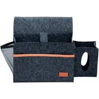 Intirilife Betttasche (1-tlg), Betttasche Nachttisch Tasche aus Filz 41 / 29 x 11.3 x 19.5 cm