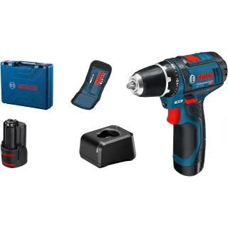 Bosch Akku-Bohrschrauber GSR 12V-15, 2 x Akku GBA 12V 2.0Ah - 060186810G