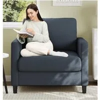 GarveeMore Sofa halbkomprimiertes Einzelsitzsofa,mit abnehmbaren und waschbarenBezügen, 86x82x76CM Lesesessel für das Schlafzimmer, werkzeugloser Aufbau