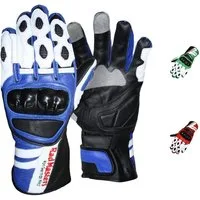 German Wear Motorradhandschuhe GW409G Lederhandschuhe Handschuhe aus Kalbsleder mit Protektoren