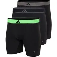 adidas Sportswear Boxer Active Micro Flex (3er Pack) Logo-Bund, elastisch, Mikrofaser, ohne Eingriff