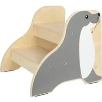Small Foot Tritthocker Tritthocker Seehund Wildlife, Rutschfester Tritthocker im Seehund-Design, bis 150 kg