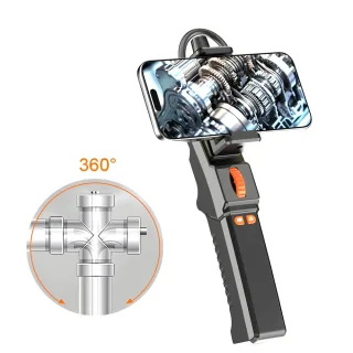 360 Rotation Inspection Camera HD 2MP Endoscope IP67 Waterproof 1m Cable LED Lights Android/iPhone Compatible Visual Ima