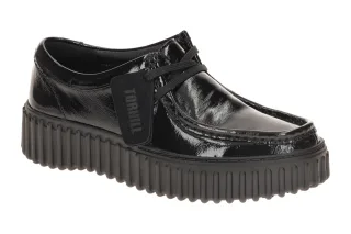 Clarks 26179111 4 TORHILL BEE Damen Schn?r-Halbschuhe Schwarz - bequeme Plate...