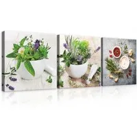 Wallarena Leinwandbild Natur - Mehrfarbig - Modern - Vlies - Wohnzimmer, Natur