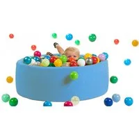 sunnypillow Bällebad-Bälle für Baby Kinder mit bunten Bällen (200-St), Blau - mit 200 Bällen