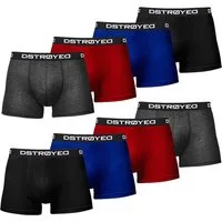 DSTROYED Boxershorts Herren Männer Unterhosen Baumwolle Premium Qualität perfekte Passform (Vorteilspack, 8er, 8er Pack)