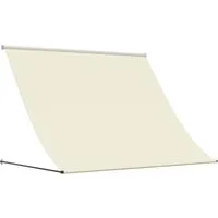 vidaXL Markise Markise Einziehbar Creme 250x150 cm Stoff und Stahl (1-St)