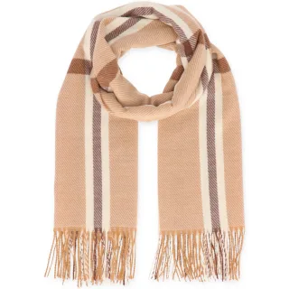 Halsüberkopf Accessoires - 180x60 Schal Stripe camel - Gr. - OS