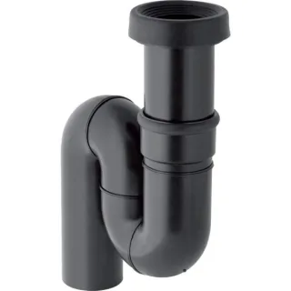 Geberit Ablauf für Hock-WC Abgang senkrecht schwarz in PE 167734161