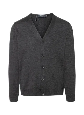 MAERZ Muenchen - Strick Cardigan 1/1 Arm anthrazit