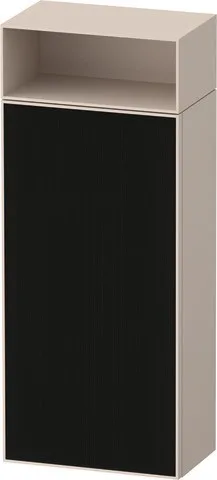 Duravit Zencha Halbhochschrank Schwarz Linienstruktur & Taupe n/a & Supermatt 400x240x961 mm - ZE135 ZE1351L63830000
