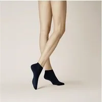 KUNERT Sneakersocken SENSUAL COTTON Cotton-Mix, kleiner Rollrand, elastisch