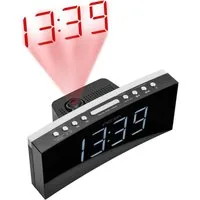 PEDEA Radiowecker FM-Radio, LED-Anzeige, Nachtlicht, Snooze, Dual Alarm dimmbarem Display, Nachtlicht – perfekt für Schlafzimmer und Büro