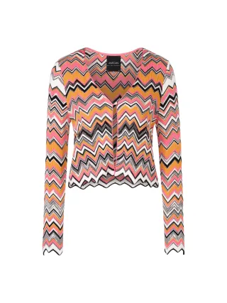 Marc Cain Collections - Cardigan mit Zacken Knitted in Germany bright candy pink - Gr. - 38