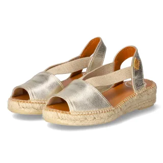 Toni Pons Espadrilles-Sandalen ETNA  Gold - Gr. 38 -  Textil