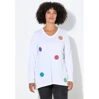 Angel of Style T-Shirt T-Shirt A-Linie Frottee-Smileys Langarm