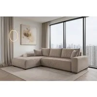 storez24 Ecksofa Soffe, mit Bettkasten und Schlaffunktion, Cordstoff, L-Form, bequem
