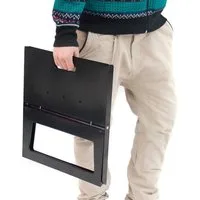 Kubista Standgrill KUBISTA NotebookFaltbarer Grill - Portabler Camping und Reisegrill, BBQ Grill Reisegrill Campinggrill