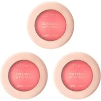 Catrice Rouge Soft Glam Baked Blush, 3-tlg., Eleganter Beerenton mit sanftem Schimmer für einen strahlenden Look