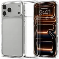 Spigen Handyhülle Ultra Hybrid Case Transparent Kompatibel mit iPhone 17 Pro Max 6,9, Hybridhülle mit stoßdämpfendem Rahmen und klarer Optik