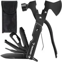 Trizand Multitool Trizand 17-in-1-Multitool, (Typ des Sets: Trizand 17-in-1-Multitool mit Etui., 17 St., Trizand 17-in-1-Multitool mit Etui - Vielseitige Werkzeuge im Set), Sicherheitsgriff, Silikonschutz, 17 Tools - Einzigartiges Multitool.