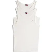 Tommy Jeans Tanktop TJM XSLIM 2PCK RIB TANK EXT (Packung, 2-tlg., 2er) mit gerippter Struktur