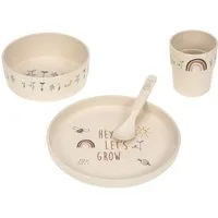 LÄSSIG Kindergeschirr-Set Garden Explorer (4-tlg), 1 Personen, Polypropylen