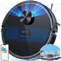 oyajia Nass-Trocken-Saugroboter LDS 9.0 LiDAR Lasernavigation mit Wischfunktion 4000Pa, 42 W, beutellos, 10 No-Go-Zonen