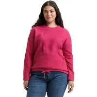 TOM TAILOR PLUS Sweatshirt mit Kordelzug am Saum