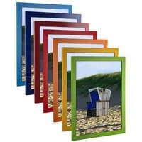 myposterframe Einzelrahmen Bilderrahmen Bunt Juno, (1 Stück), 50x70 cm, Dunkelblau gewischt, MDF