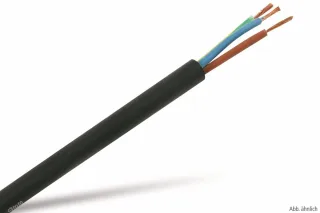 RAUTRONIC Gummi-Schlauchleitung, 5x2,5 mm², 10 m, schwarz