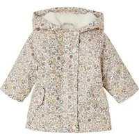 vertbaudet Regenjacke Gefütterte Mädchen Baby Regenjacke Recycling-Polyester, Blumenmuster
