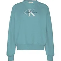 Calvin Klein Jeans Sweatshirt LS MONOLOGO FRENCH TERRY RLXD CR, Logoschriftzug