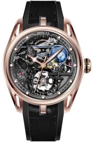 Invicta Celestial 69530 Herren Uhr - Mechanisches Werk - Edelstahl mit Roségold Zifferblatt - 45 mm