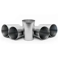 Intirilife Becher, 5-tlg., Edelstahl, Camping Outdoor Metall Becher Tasse