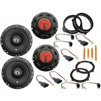 DSX JBL Boxen Set für Audi A3 8P Bj 03-12 Tür vorn Seitenteil hinten Büge Auto-Lautsprecher (80 W)