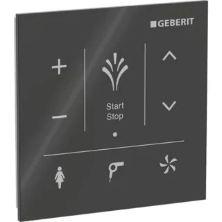 Geberit Wandbedienpanel, zu Geberit AquaClean Mera, Glas schwarz, 147038SJ1 147038SJ1