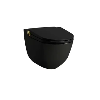 LAUFEN Dusch-T-WC wandh. RIVA 600x355x405 rim. sch mt m. Controller Gold gl, H8206917170001 H8206917170001