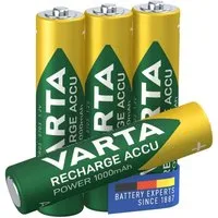 VARTA Ready2use Batterie, HR03 (1,2 V, 4 St), Ni-MH, [ Micro / AAA / R03 ] 1000 mAh, Ready To Use Technologie